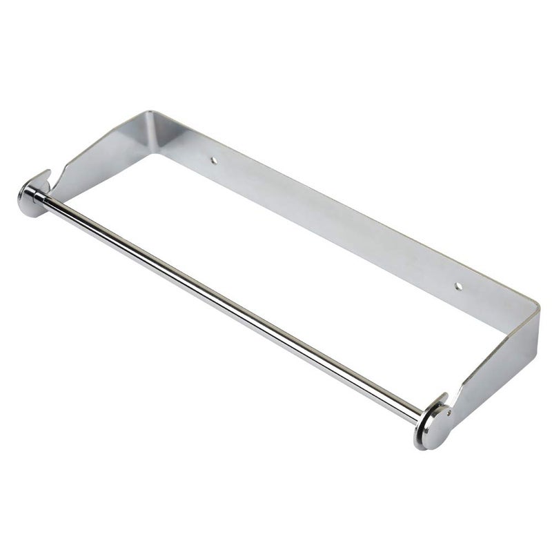 PHUNAYA Under Cabinet Paper Towel Holder Wall Mount for Home Kitchen,Stainless Steel for Large Rolls-Chrome - Image 1